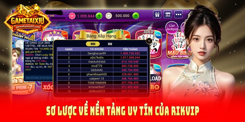 Sơ lược về nền tảng uy tín của Rikvip