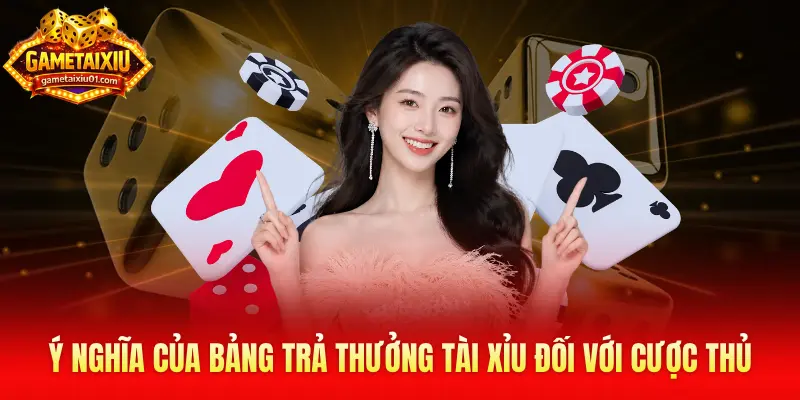 Ý nghĩa của bảng trả thưởng Tài Xỉu đối với cược thủ